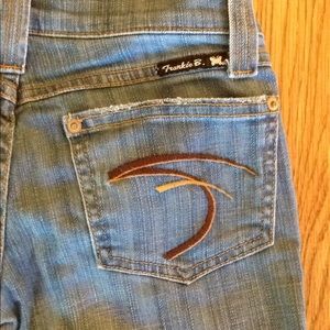 Frankie b. - low rise, flared, size 2 jeans